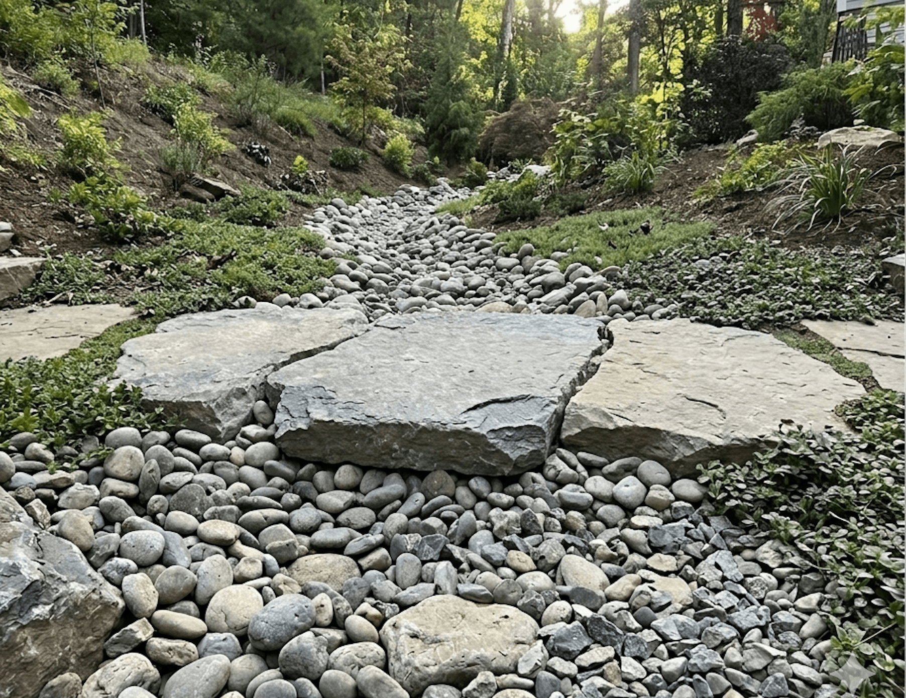 The Flagstone Crossing and Path