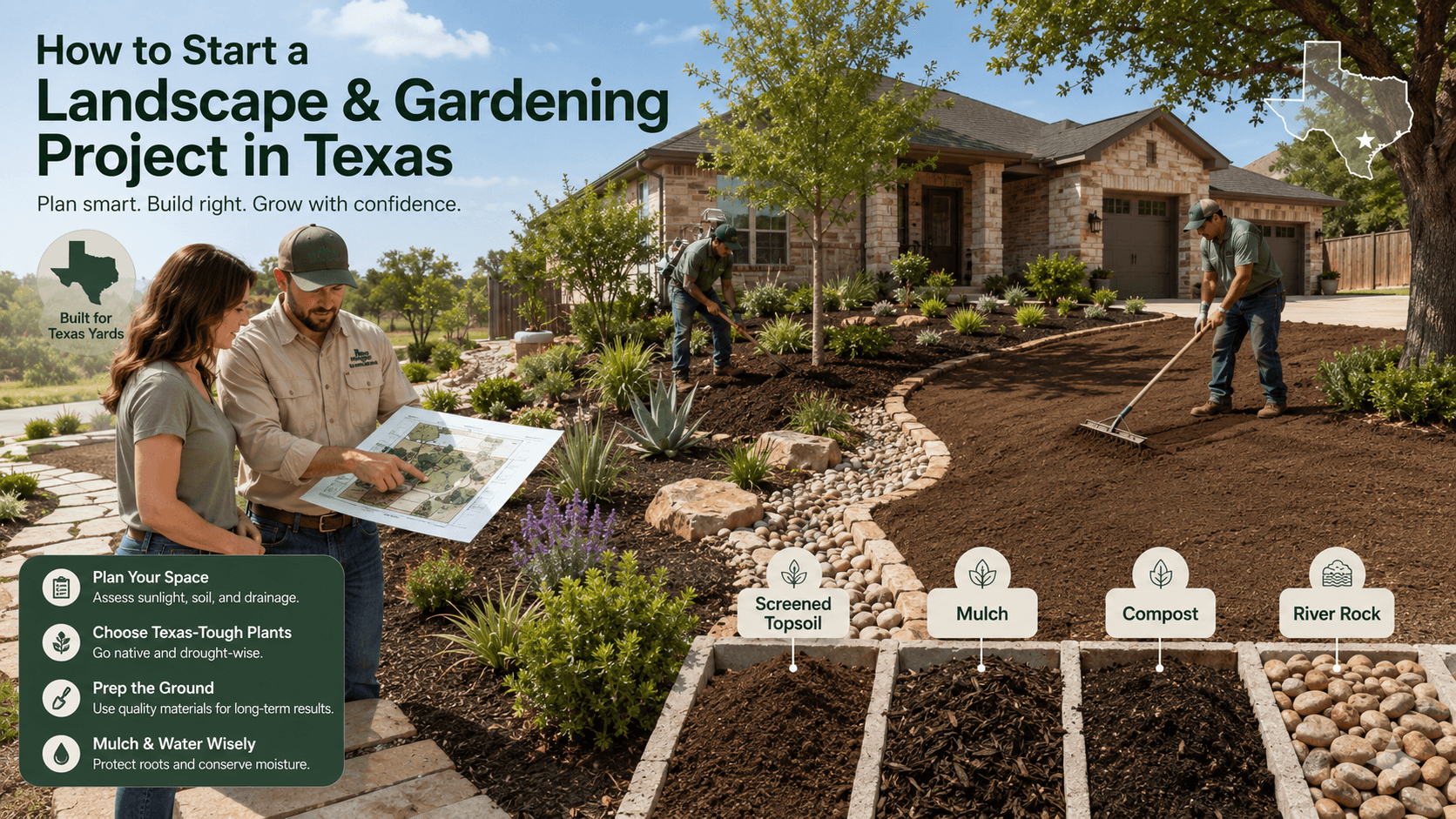 How to Start a Landscape & Gardening Project in Texas: Step-by-Step Guide