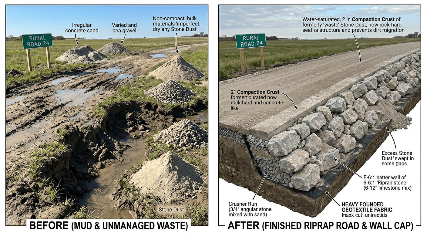 DIY Guide: Engineering with Riprap and Reclaiming Stone Dust
