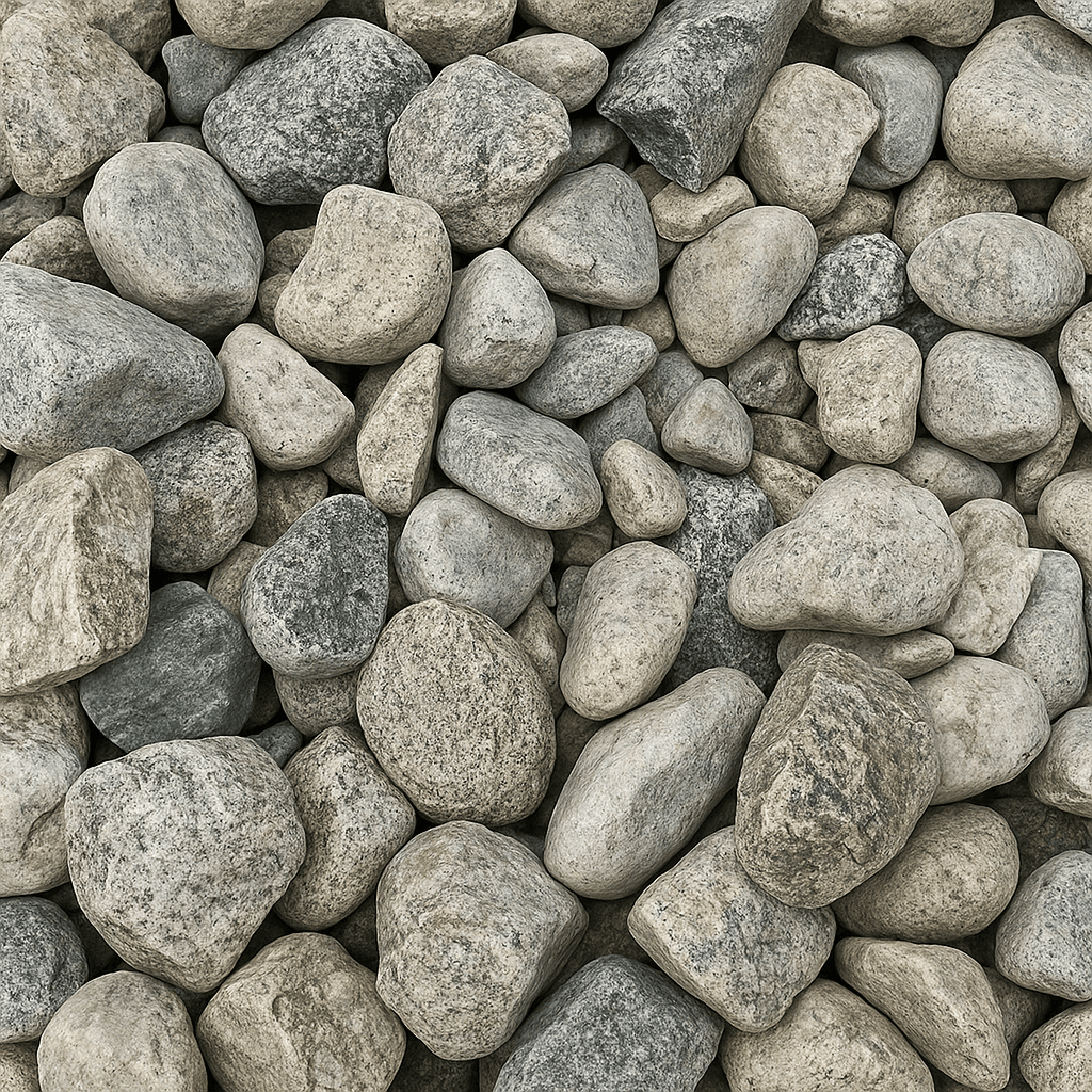 Salt & Pepper Cobbles 1 1/2" to 4"