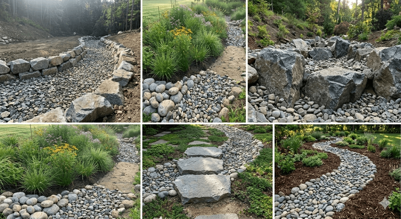 5 Essential DIY Dry Creek Bed Designs for Better Drainage