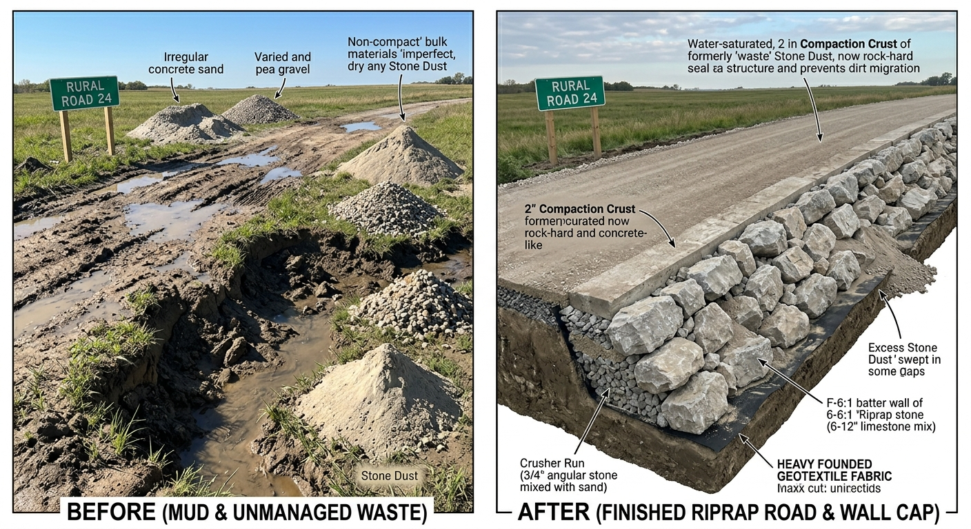 Stage Riprap DIY Guide: Engineering with Riprap and Reclaiming Stone Dust ...