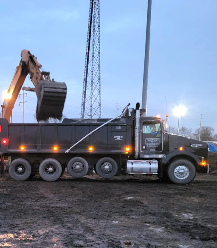 22 ton quad dump truck